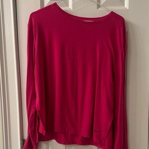 Nike Women's Fuchsia Long Sleeve Tee
